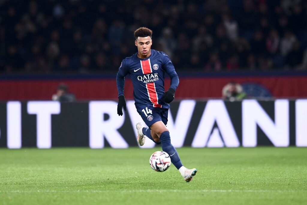 Desiré Doué con la maglia del PSG